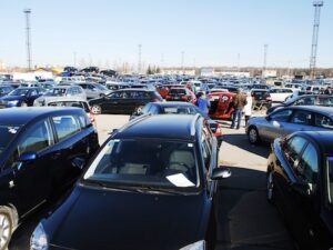 Market Of Second Hand Used Cars In Kaunas City